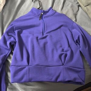 Women's Purple Half-Zip Sweater